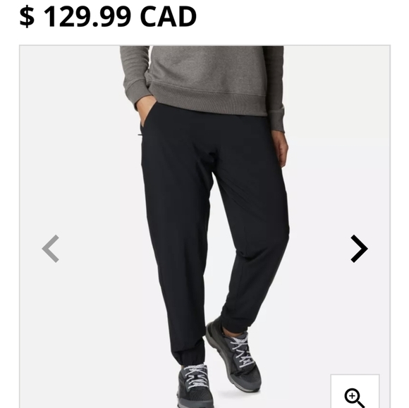 Columbia Women's Pleasant Creek  black Joggers size XL - Picture 1 of 12